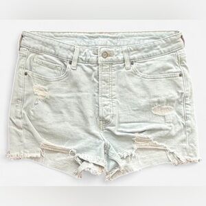Old Navy O.G. Straight Distressed Denim Shorts Light Wash Size 12